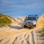 4wd driving through sand- Offroad 4x4 accessories