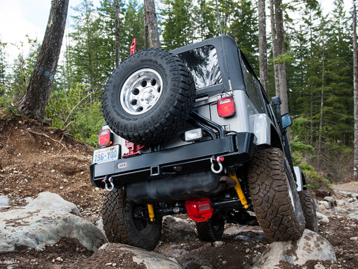 Back of jeep with 4x4 accessories installed- Offroad 4x4 accessories